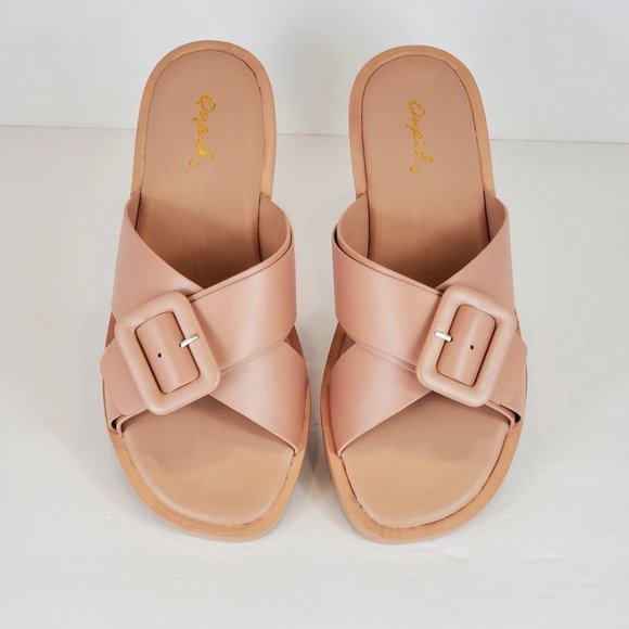 NEW X BAND SANDALS BLUSH COLOR - Picture 3 of 5